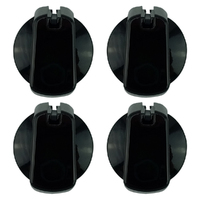 UK-48B4 Black 48mm Knob Kit Universal Cooktop